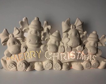 Christmas - Clay Magic - “merry Christmas” Moose - 1990 - Cut Out