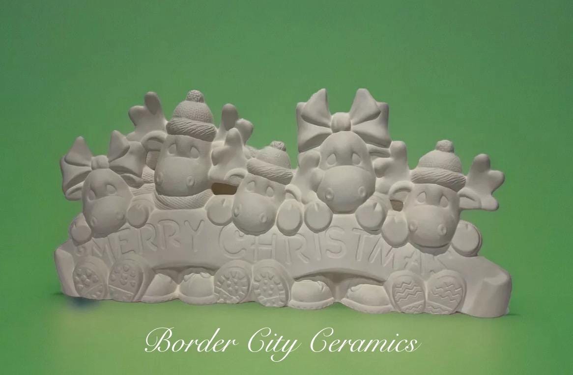 Christmas - Clay Magic - “merry Christmas” Moose - 1990 - No Cut