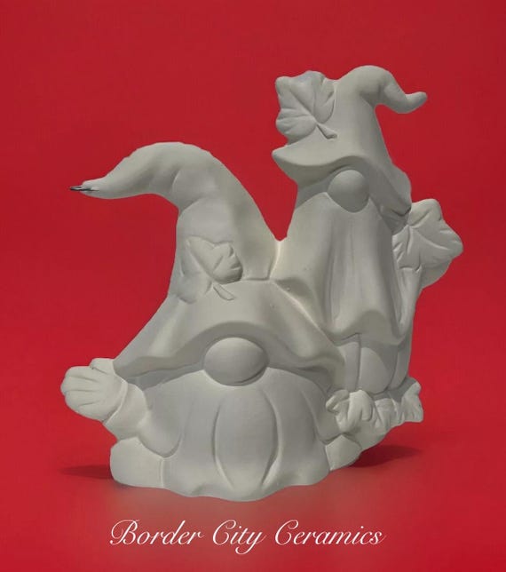 Gnomes - Clay Magic - “maurice & Boo” - 4434 - 5.75” Tall - Ready