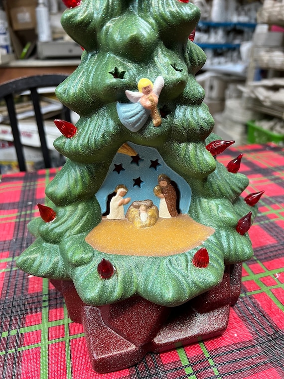 Christmas Trees - Vintage - 1982 Scarlatella Ceramic Christmas