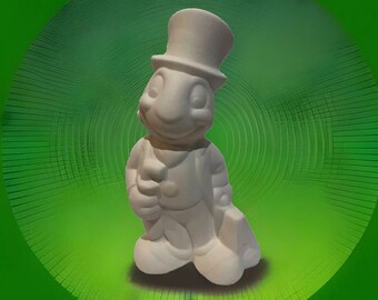 Disney - Jiminy Cricket - 9” Tall - Ready to Paint - Ceramic