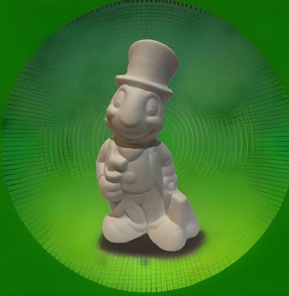 Disney - Jiminy Cricket - 9” Tall - Ready to Paint - Ceramic