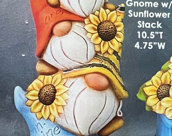 Ceramic Bisque U-Paint Elf Sitting On A Toadstool Mushroom