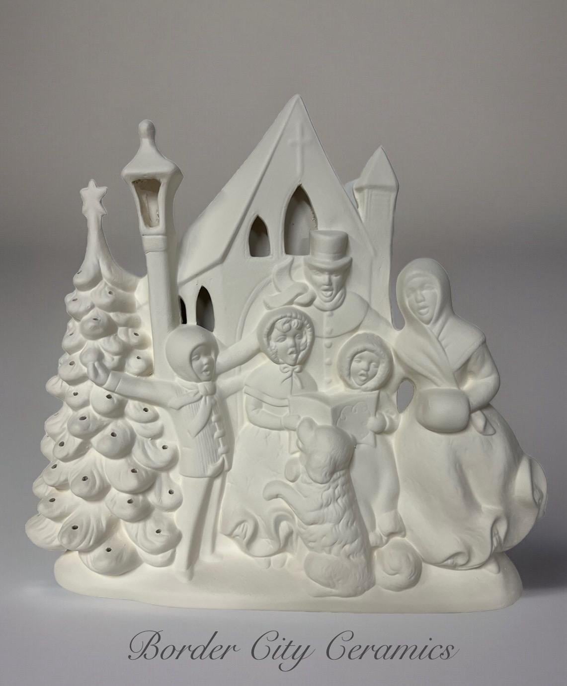 Porte-Bougeoirs En Céramique Bisque – Prêts à Peindre – Fille Et Garçon – Occasion