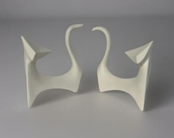 Animals - Retro Cat Set - Bisque - Ready to Paint -