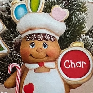 Gingerbreads - Clay Magic - Gingerbread - “Christmas Bulb”- Ready to Paint - Bisque