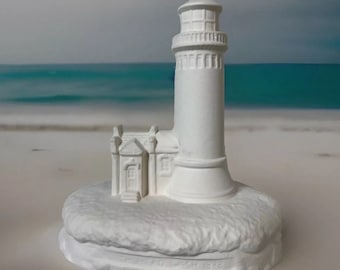 Summer - Rare - Scioto - Lighthouse  - 3 - Ready to Paint - 6” Tall - Bisque