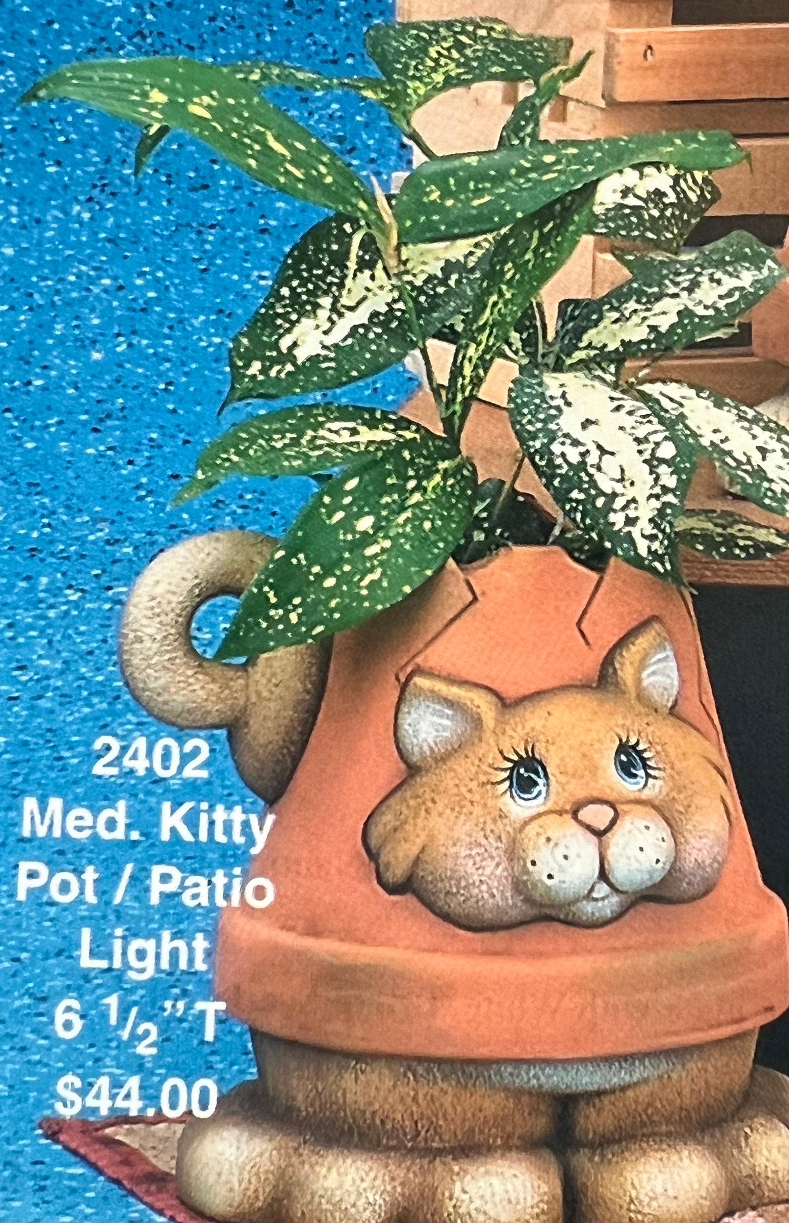Planter - Clay Magic - Cat - Patio Planter - 2402 - Ready-to-paint