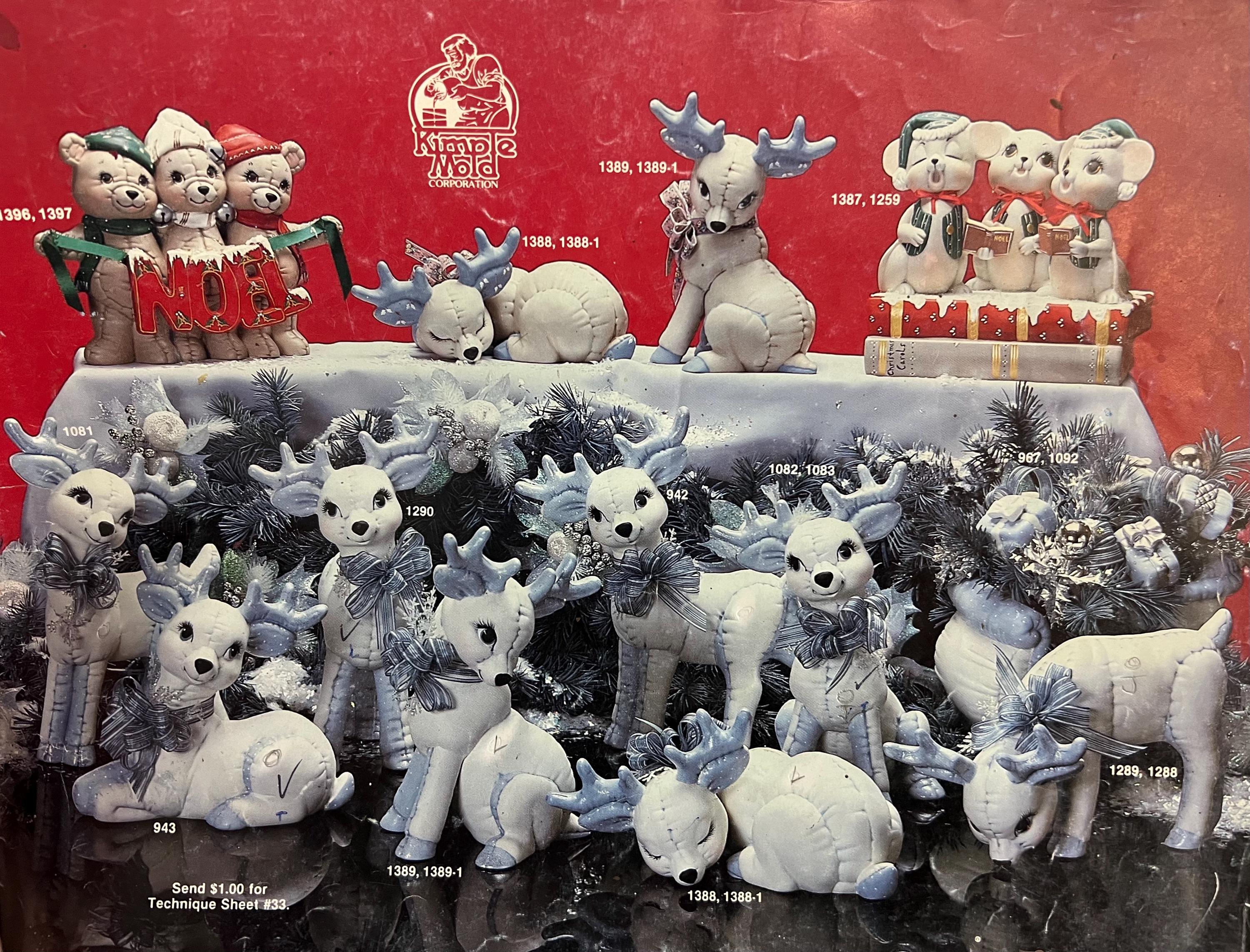 メーカー　正規品　C.DEER　ジルコニウム素材　限定NO:66フィジェットトイ Christmas - Kimple - Medium Deer - 942 - Standing - Ready-to-paint