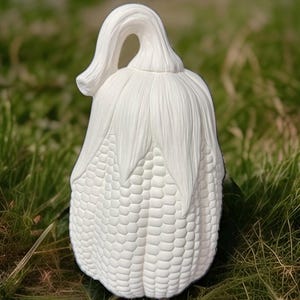 Automne - Citrouille géante en pâte à modeler Clay Magic - 4524 - 21 cm de haut - Prête à peindre ou à émailler - Biscuit - (NOUVEAU)