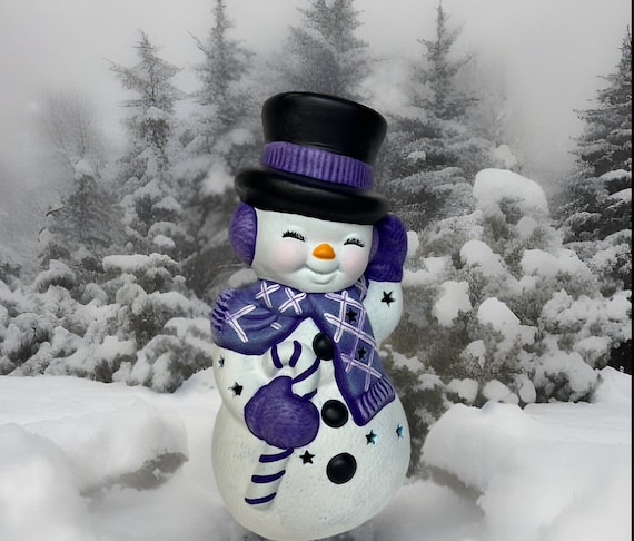 Christmas - Vintage - Atlantic - Mr & Mrs Snowman Set - Finished