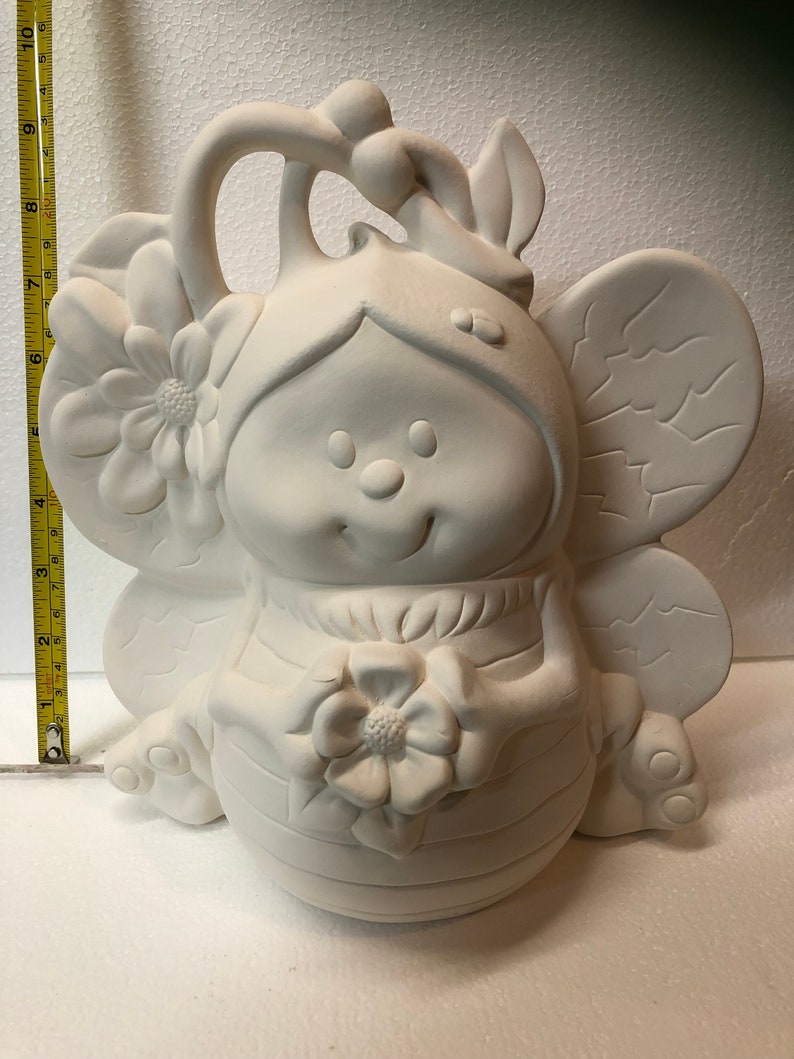Clay Magic Anna Buzzing Bee 3744 Ready to Paint Ceramic Bisque image 3