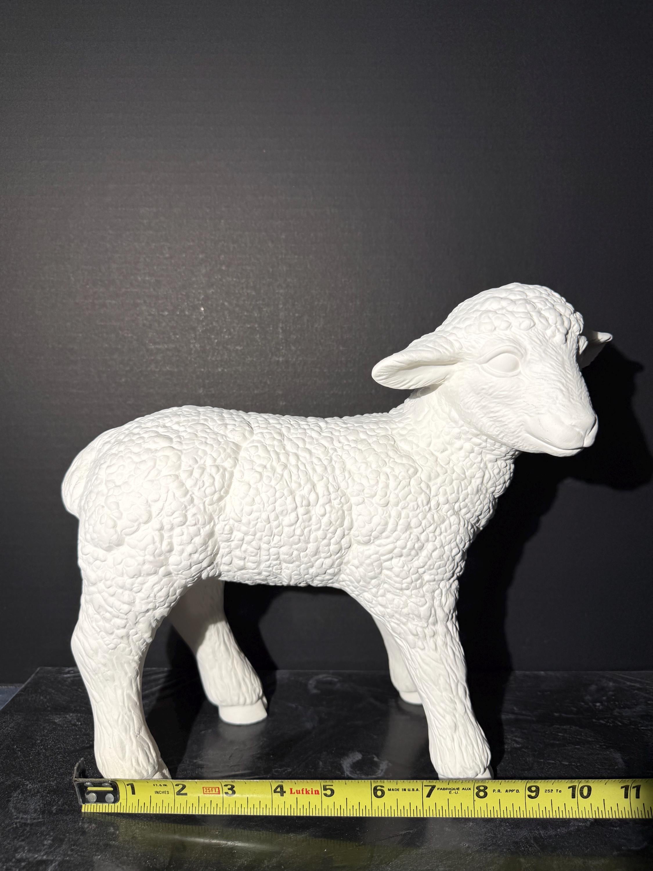 Animals - Lamb Standing - 11” Tall - Vintage 1988 Scioto - Ready