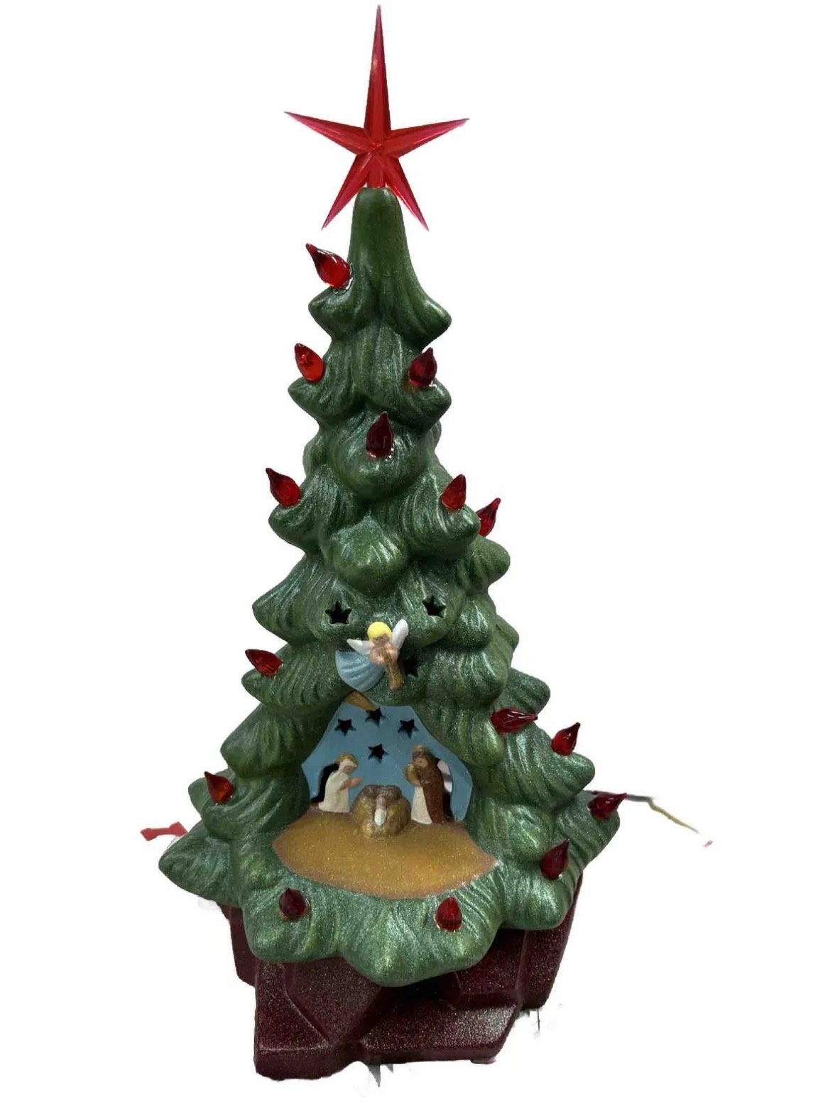 Christmas Trees - Vintage - 1982 Scarlatella Ceramic Christmas