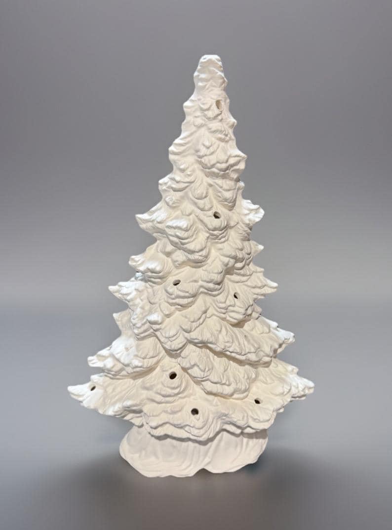 * antique tree ୨୧⸝.·*° 白いベルがかわいい サマーツリー Christmas Trees - Tampa Bay W/base - Ready-to-paint - 168AB
