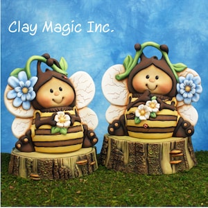 Clay Magic Anna Buzzing Bee 3744 Ready to Paint Ceramic Bisque image 1