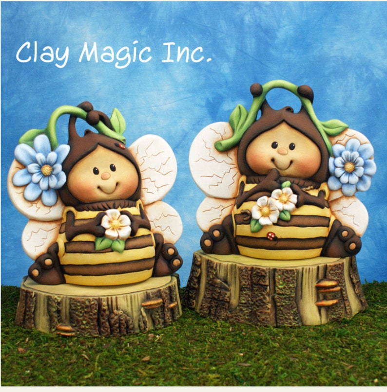 Clay Magic Anna Buzzing Bee 3744 Ready to Paint Ceramic Bisque image 1