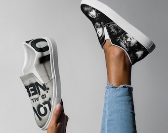 Beatles-instappers dames, Beatles-instappers, damessneakers, bootschoenen, liefdesschoenen, alles wat je nodig hebt is liefde, Beatles-cadeau, uniek cadeau