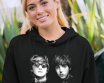 The Beatles Hoodie, The Beatles Music, The Beatles Portrait, Black and White Portrait, Music Festival Hoodie, Art Print, Unique Gift, Unisex