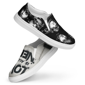 Men’s Beatle's Slip-on Shoes, Love Is All You Need Shoes, Men's gifts, Men's Boat Shoes, Mens Summer Shoes, Concert Shoes, Gifts for Men