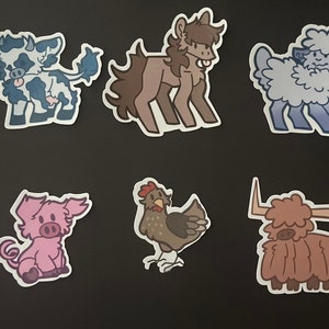 Cute Farm Animal Stickers