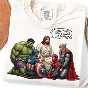 So habe ich die Welt gerettet Jesus Superhelden Png, Lustige christliche Png, Jesus Ostern Png, Superheld Png, Ostern PNG, Religiöse Png, Trendy