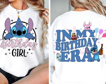Lilo and Stitch Birthday SVG PNG Bundle: Cricut Layered Files