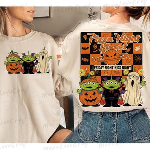 Retro Toy Aliens Halloween PNG: Shirt Design, Social Media