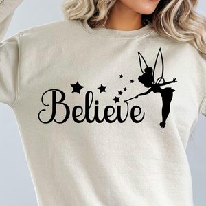 Believe Tinker Bell Svg Png, Fairy Silhouette SVG, Family Trip SVG, Customize Gift Svg, Vinyl Cut File, Fairy design Svg, Instant Download