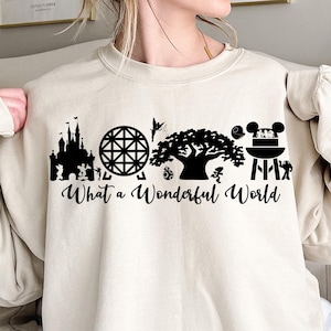 What a Wonderful World Svg, Theme Park Vacation, Svg, Png, Dxf, Cutting machines, Print, Theme Park Svg Png, Magical Svg