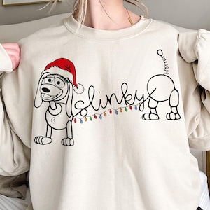 Slinky Dog Christmas Svg Png, Christmas SVG, Christmas Dog Png Svg, Customize Gift Svg, Vinyl Cut File, Svg, Dxf, Png Design File