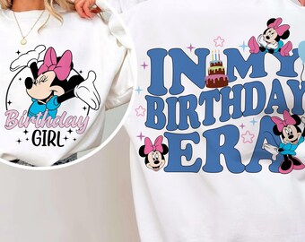 Bundle Minnie Birthday Svg Png, Birthday Mouse Svg, Family Vacation Svg, In my Birthday Era Svg, Best Day Ever Svg