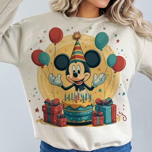 Mickey Birthday Png, Birthday Png, Birthday Boy Png, Happy Birthday Png, Birthday Mouse Png, Custom Birthday Png, Sublimation Mouse Png