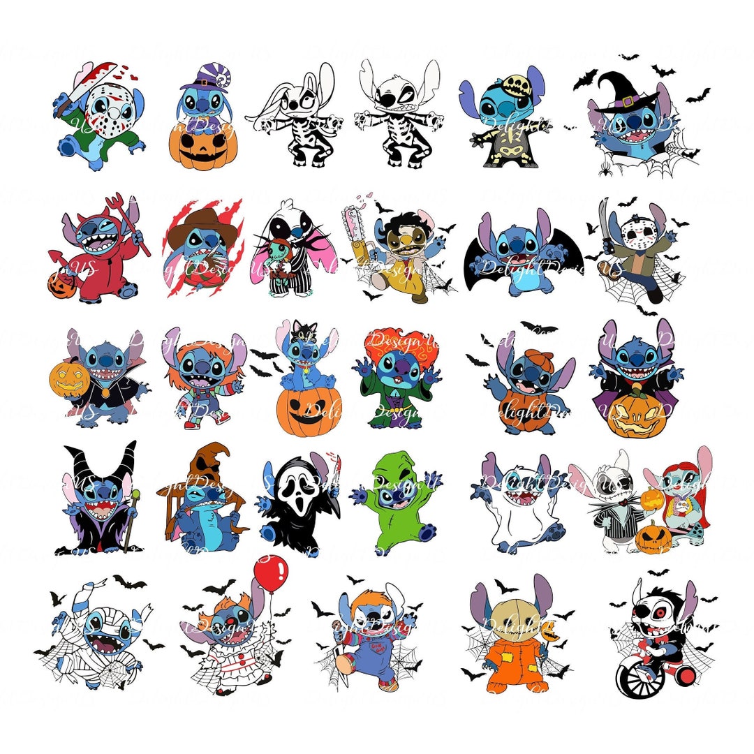 Horror Stitching Vector Horror Characters Stitch Png Svg, Horror Friends Svg, Horror Halloween ...