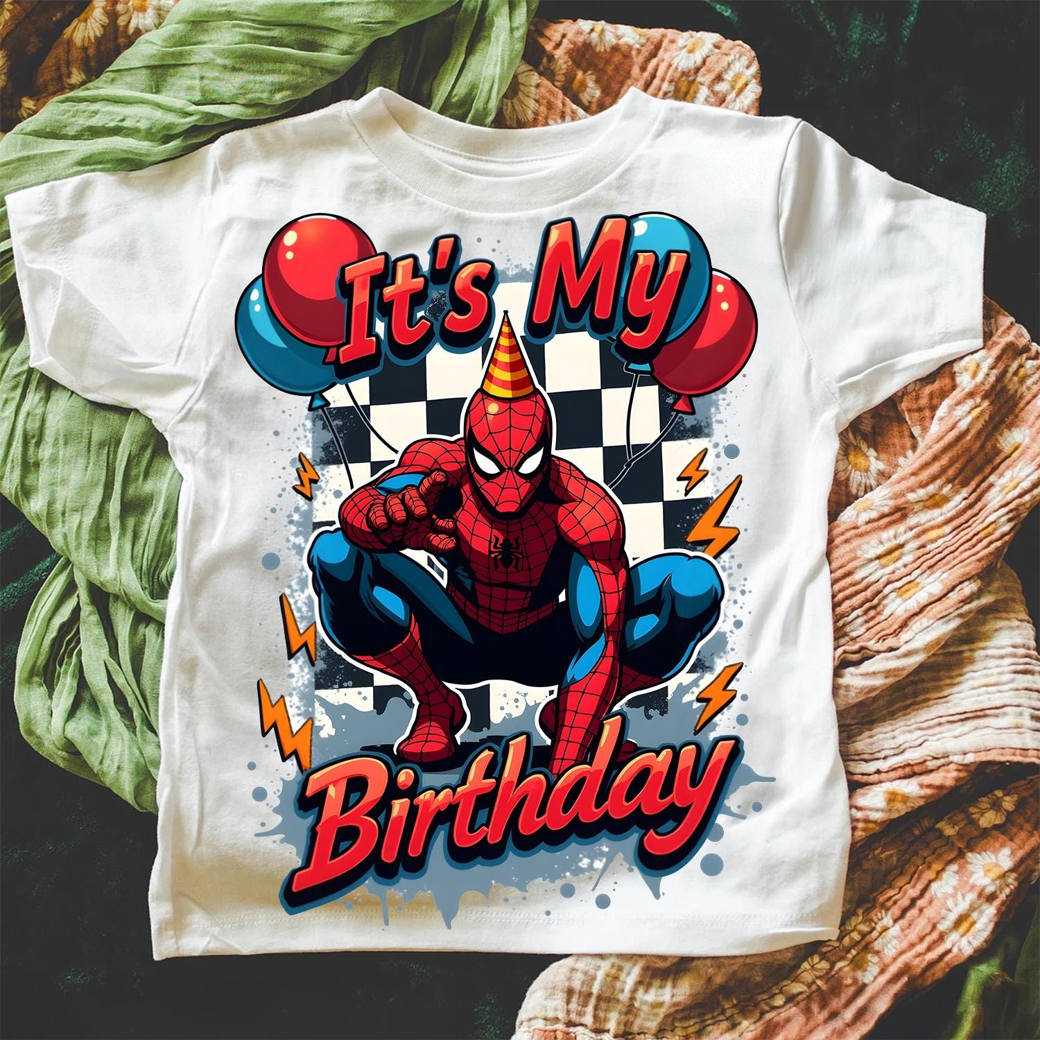Spider Birthday Boy PNG: Spidey Clipart (Digital Download)