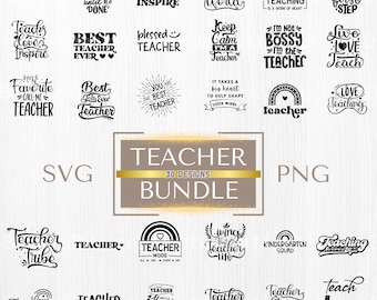 Teacher Svg Bundle, Teacher Quote Svg, School Svg, Teacher Life Svg, Back to School Svg,   Svg,SVG / PNG files Instant Download Vectors