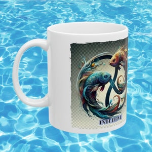 Pisces Zodiac Mug, Zodiac Coffee mug, Pisces mug, Pisces coffee mug, Pisces birthday gift, Pisces zodiac mug 11 Oz ceramic coffee mug