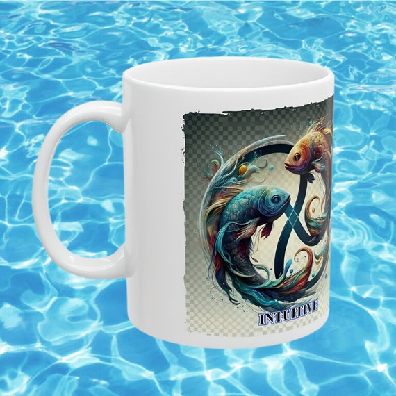 Pisces Zodiac Mug, Zodiac Coffee mug, Pisces mug, Pisces coffee mug, Pisces birthday gift, Pisces zodiac mug 11 Oz ceramic coffee mug