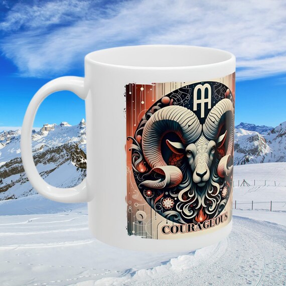 Aries Zodiac Mug, Zodiac Coffee mug, Aries mug, Aries coffee mug,Aries birthday gift, Aries zodiac mug 11 Oz ceramic coffee mug