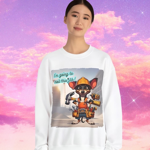 Rat terrier crewneck sweat shirt, another product embracing hard working rat terrier , funny dog sweater, funny animal sweater