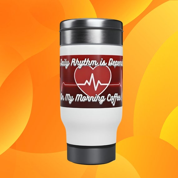 Stainless Steel Travel Mug, Custom print Water Bottle, Insulated Stainless Steel Mug, Lightweight Stainless Steel Mug, Traveling made mug.
