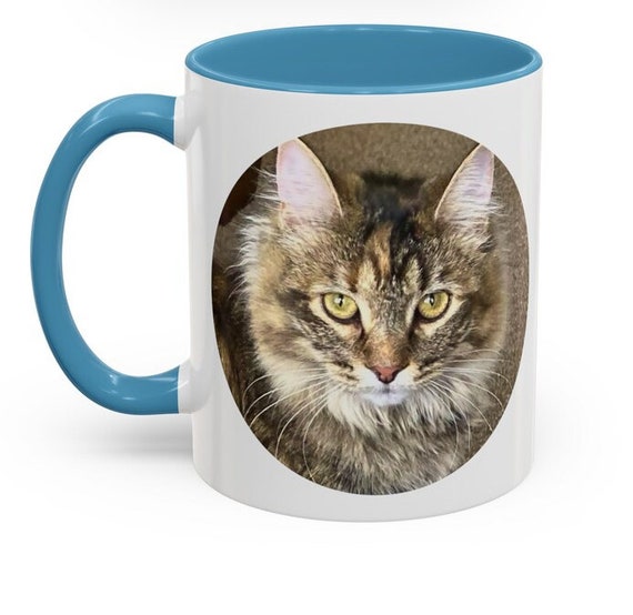 Personalized Pet Photo Coffee Mug by Mugs by Tony Custom Coffee Cup 11 oz 15 oz, Choose Color, Upload Picture  and Pet name Gift a friend