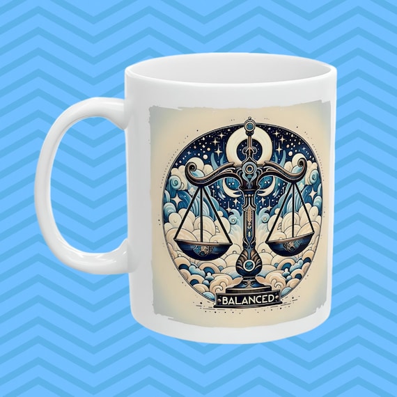 Libra Zodiac Mug, Zodiac Coffee mug, Libra mug, Libra coffee mug, Libra birthday gift, Libra zodiac mug 11 Oz ceramic coffee mug