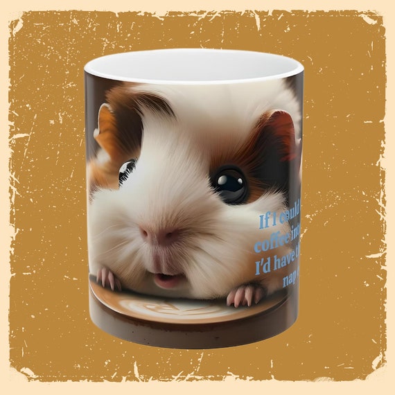 Cute Guinea pig mug Cute Guinea pig Mug for Guinea pig lover mug for animal lover mug with Guinea pig drinking coffee mug gift Cute skunk