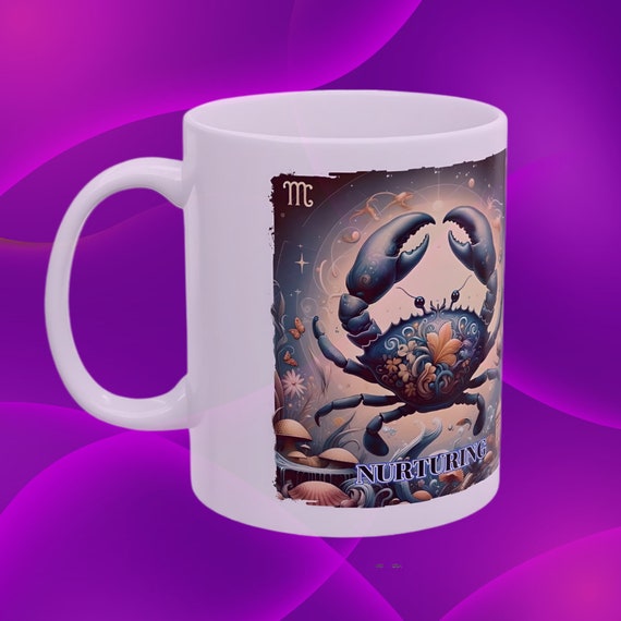 Cancer Zodiac Mug, Cancer Coffee mug, Cancer mug, Zodiac Cancer mug, Cancer birthday gift, Cancer zodiac mug 11 Oz ceramic coffee mug