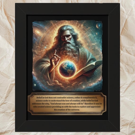 Framed Religious poster art / Religious gift / Religious framed photo art / Religious wall print