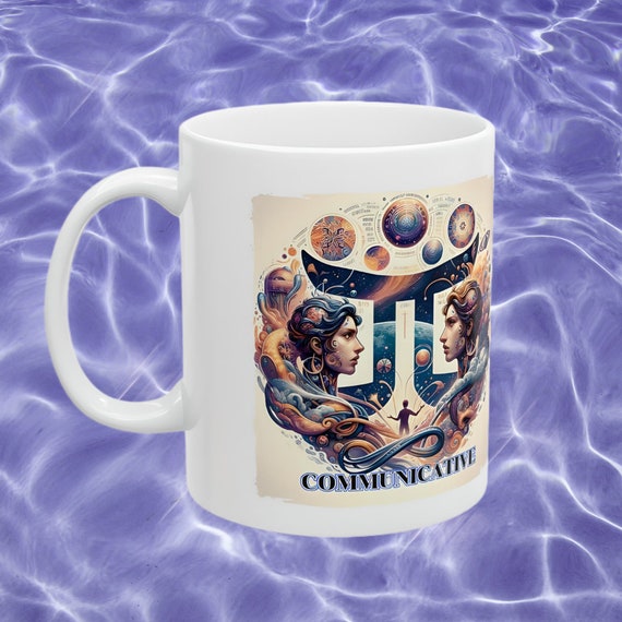 Gemini Zodiac Mug, Zodiac Coffee mug, Gemini coffee mug, Gemini mug, Gemini birthday gift, Gemini zodiac mug 11 Oz ceramic coffee mug