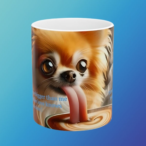 Cute Chihuahua photo mug Chihuahua Coffee Mug, Cute Chihuahua Gift, Dog Lover, Funny Gift for Her/Him Pet Animal, Dog Mom, Chihuahua dog