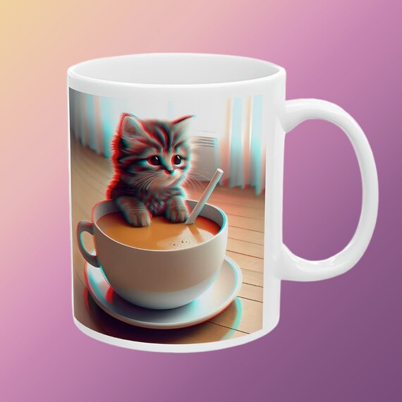 Kittens and coffee mug, Kitty coffee lover mug, Meow-dacious mug, Kitten brew  mug, Cat-Puccino mug, Cat-tastic coffee mug, Cat's lover gift