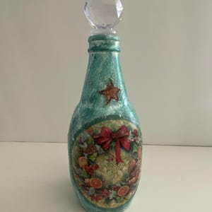 Hand-painted beer bottle art, unique bar decor and gifts, eco-friendly upcycled art, man cave decor, perfect Christmas gift, gift for him